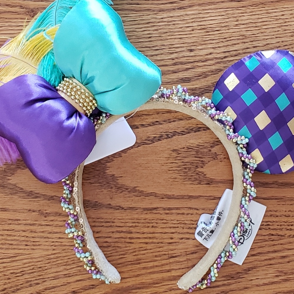 Disney Purple and Teal Minnie Mouse Ears